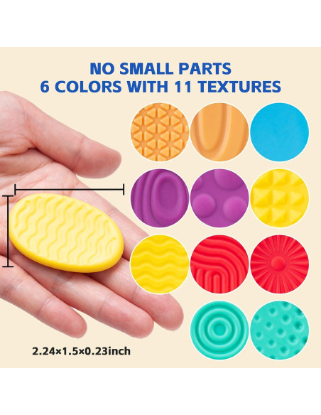 Piedras Sensoriales NPPN - Paquete de 12 Juguetes Calmantes