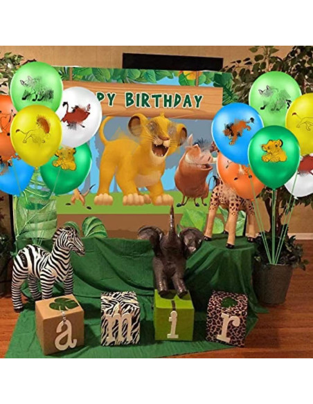 30 Globos del Rey León 12" (30.48 cm) para Fiesta Infantil