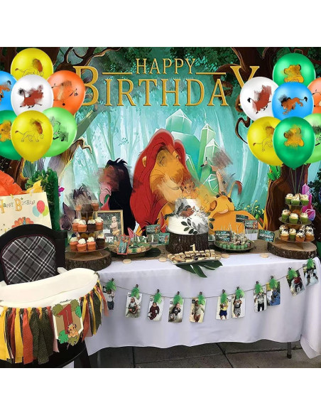30 Globos del Rey León 12" (30.48 cm) para Fiesta Infantil