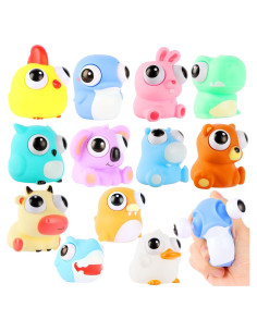 12 Juguetes Antiestrés de Animales Saltarines LiYiQ