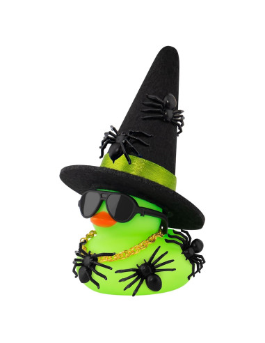 Pato de Goma Halloween Mini wonuu con Sombrero y Accesorios