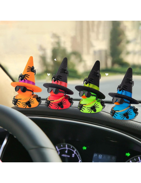 Pato de Goma Halloween Mini wonuu con Sombrero y Accesorios