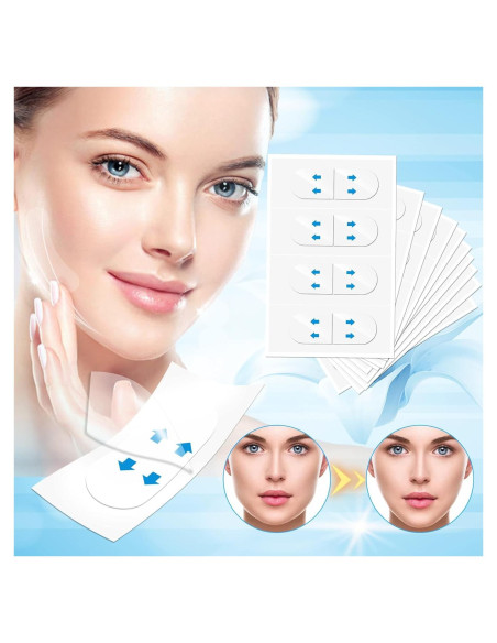 Cinta Facial Invisible Genérica 200 Piezas para Lifting