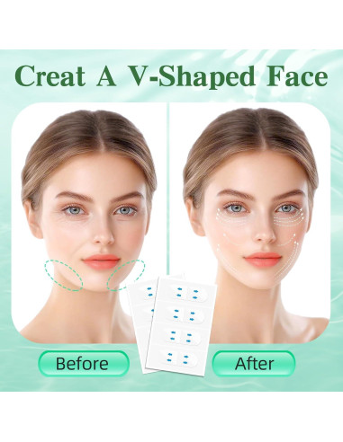 Cinta Facial Invisible Genérica 200 Piezas para Lifting