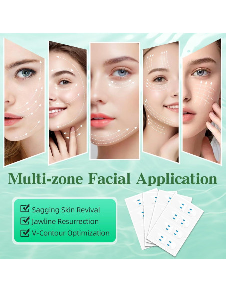 Cinta Facial Invisible Genérica 200 Piezas para Lifting