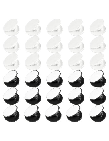 Soporte para Teléfono Weewooday 30 Piezas Doble Cara Negro Blanco