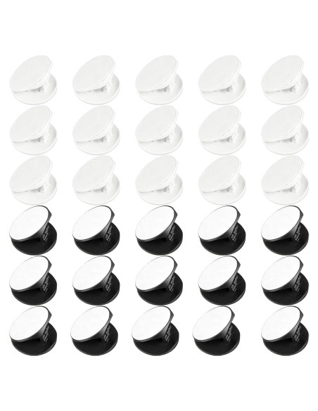 Soporte para Teléfono Weewooday 30 Piezas Doble Cara Negro Blanco