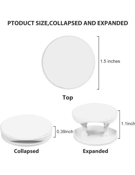 Soporte para Teléfono Weewooday 30 Piezas Doble Cara Negro Blanco