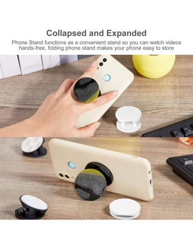 Soporte para Teléfono Weewooday 30 Piezas Doble Cara Negro Blanco