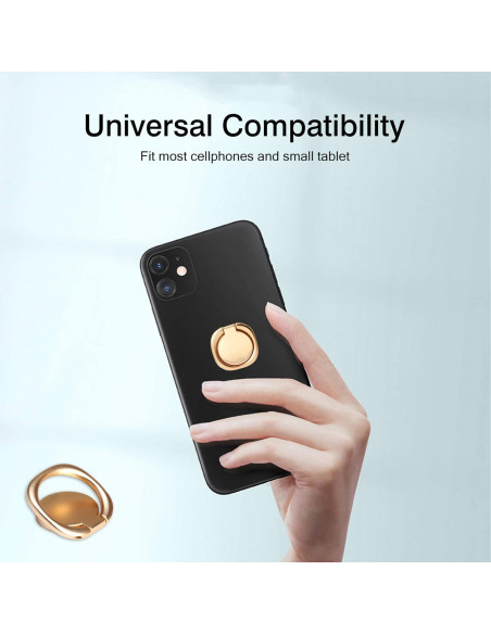 Soporte para anillo de teléfono celular Wansurs Oro 2 Pack
