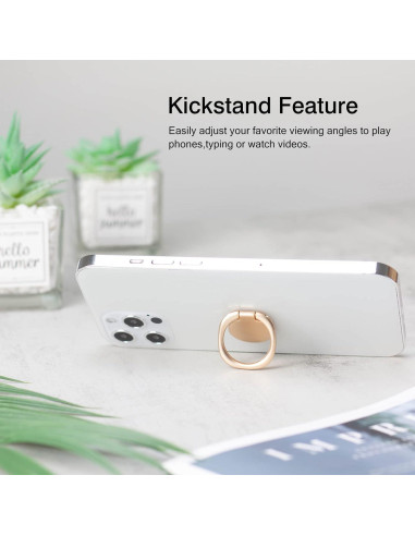 Soporte para anillo de teléfono celular Wansurs Oro 2 Pack