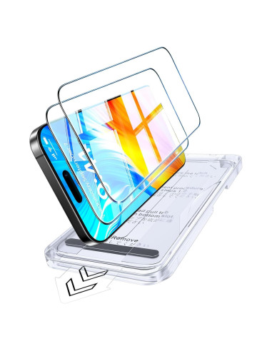 Protector de Pantalla Vidrio Templado Popoluku 9H para iPhone 16 Pro Max