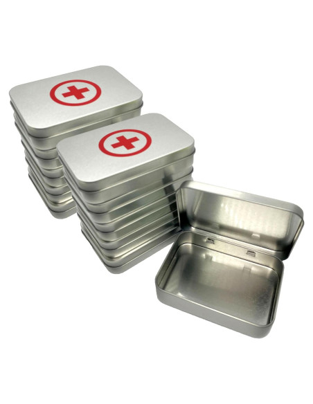 Kit de Primeros Auxilios Genérico 10 PCS Caja de Metal Impermeable
