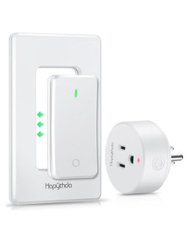 Toma de Corriente Control Remoto HAPYTHDA 15A 1500W Inalámbrica