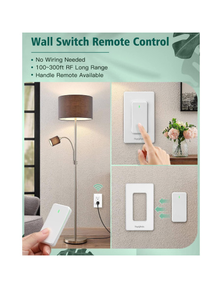 Toma de Corriente Control Remoto HAPYTHDA 15A 1500W Inalámbrica