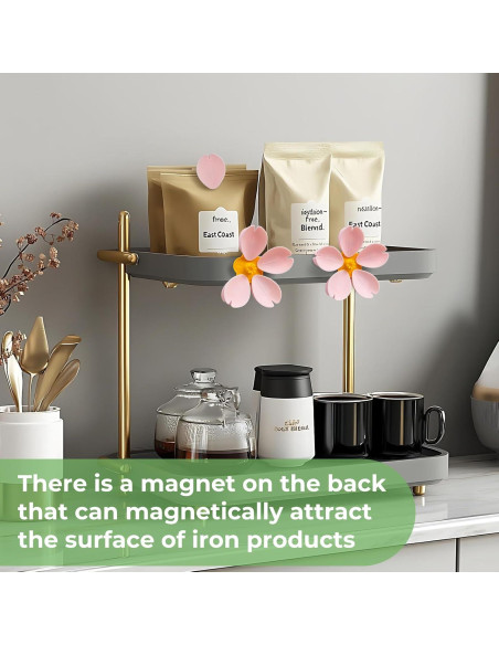 Clips Magnéticos para Nevera SETRON Clip Sakura Rosa - 5 Piezas