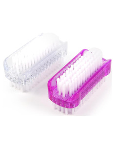 2 Cepillos Limpiadores de Uñas Doble Cara Lasuroa - 8.5cm