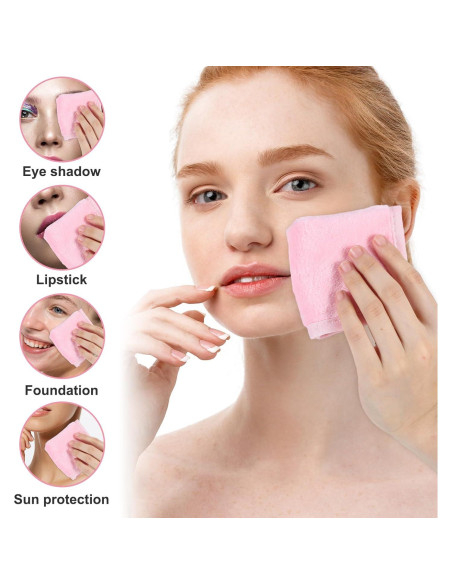 16 Paños Desmaquillantes Reutilizables Guduling 16x17 cm