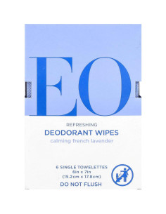 Toallitas Desodorantes Orgánicas EO Lavanda 6 Unidades 2