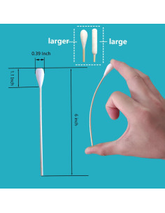 Hisopos de Algodón Grandes para Perros Quanzhou - 150 Piezas 2