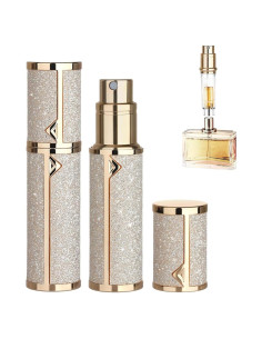 Botella de Perfume de Viaje Rellenable 5ml Tienda MQAT Dorado