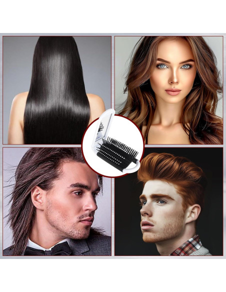 Set de 3 Cepillos de Pelo Plegables con Espejo Qjaiune