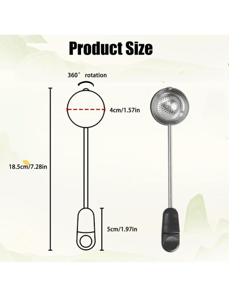 2 Piezas Infusores de Té de Acero Inoxidable Siktorrwd