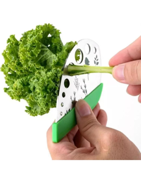 Deshojador de Hierbas EcomTrend - Acero Inoxidable 9 Agujeros