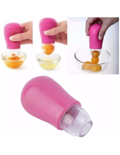 Separador de Yema de Huevo WOIWO de Silicona Rosa 2