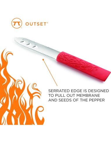 Cuchillo Corer de Jalapeño Outset 20.32 cm Acero Inoxidable