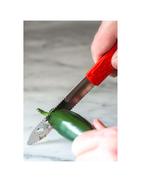 Cuchillo Corer de Jalapeño Outset 20.32 cm Acero Inoxidable