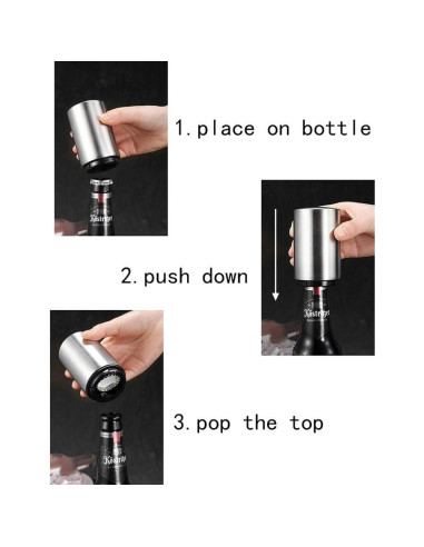 Abrebotellas Magnético Wekioger 4 Pcs Acero Inoxidable
