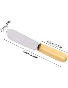 Juego de 5 Espátulas de Mantequilla ACKLLR Acero Inoxidable 10.16 cm 2