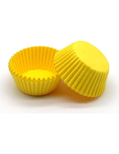 Forros para Mini Cupcakes Mombake Amarillos 500 Unidades