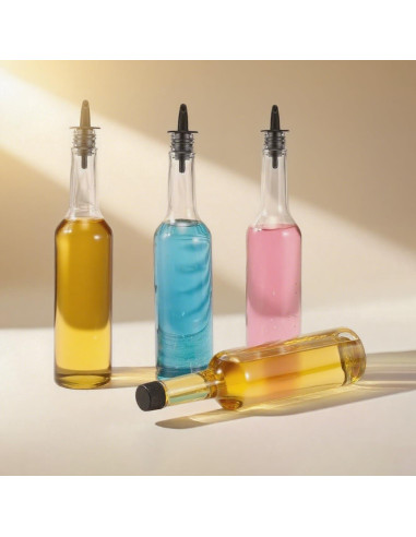 10 Botellas de Plástico 15oz con Tapas y Vertedores QXSFRKG