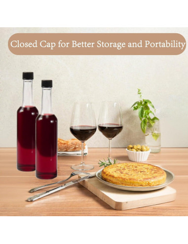 10 Botellas de Plástico 15oz con Tapas y Vertedores QXSFRKG