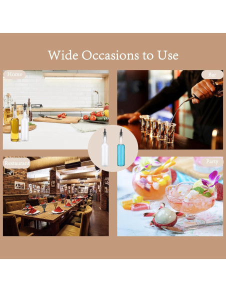 10 Botellas de Plástico 15oz con Tapas y Vertedores QXSFRKG