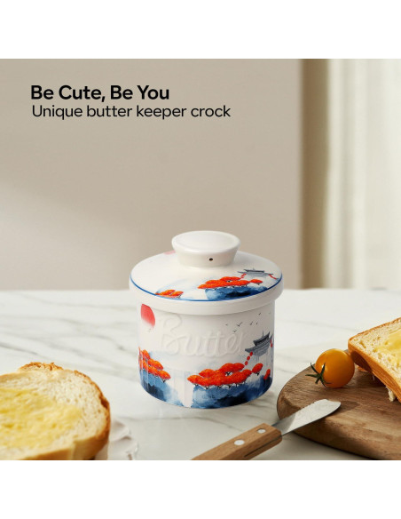 Crock de Mantequilla Toptier Bosque de Manglares con Tapa