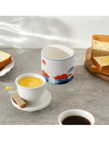 Crock de Mantequilla Toptier Bosque de Manglares con Tapa