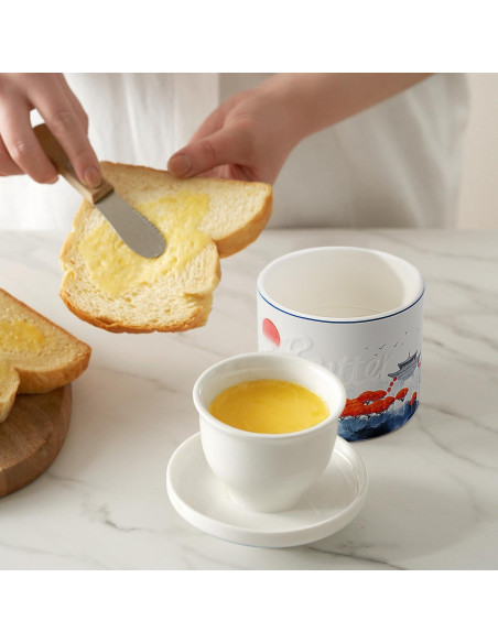 Crock de Mantequilla Toptier Bosque de Manglares con Tapa