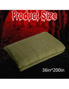 Tela Espeluznante Verde 200x91 cm RunNico Decoración Halloween 2