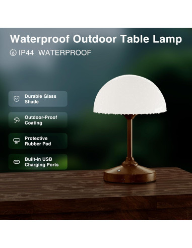 Lámpara de Hongo Inalámbrica Dawnwake 5000mAh IP44