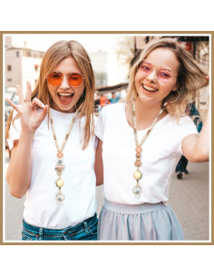 Cinta Retráctil para Identificación YAVVOZH 134 cm Madera Natural 2