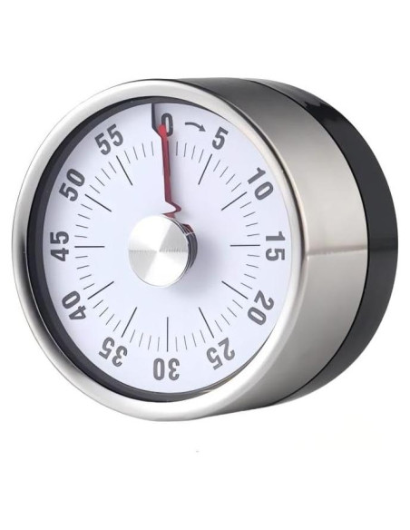 Temporizador mecánico CYFaiLiQ de cocina, acero inoxidable, 72 dB