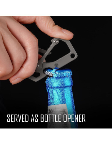 Multiherramienta de Llavero KeyUnity KU06 en Titanio 3 en 1