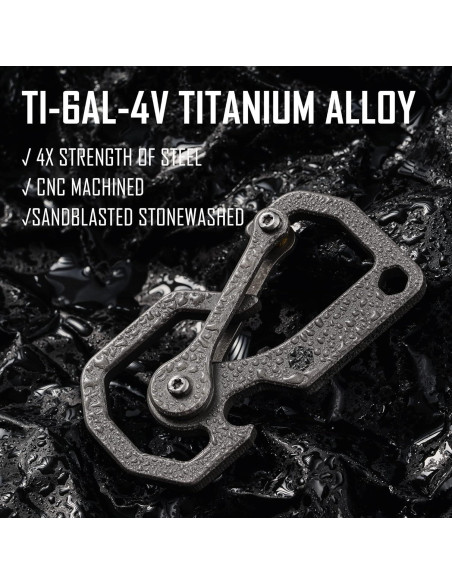 Multiherramienta de Llavero KeyUnity KU06 en Titanio 3 en 1