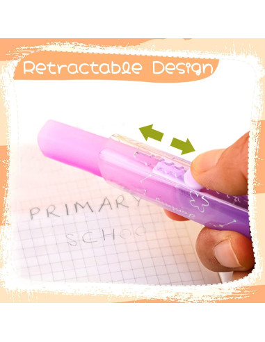 Borradores Retráctiles Benvo 4Pcs Patita de Gato Gel