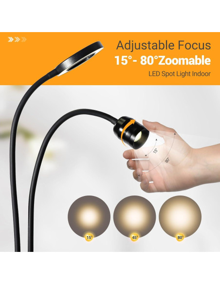 Luz de Lectura LED TraLiGu con Lente de Aumento 3X y Clip