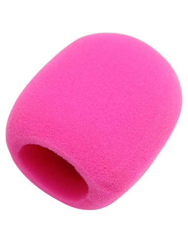 Funda de micrófono Fielect de espuma rosa 62x70mm