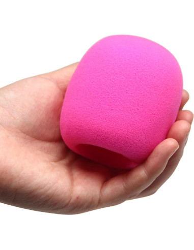 Funda de micrófono Fielect de espuma rosa 62x70mm